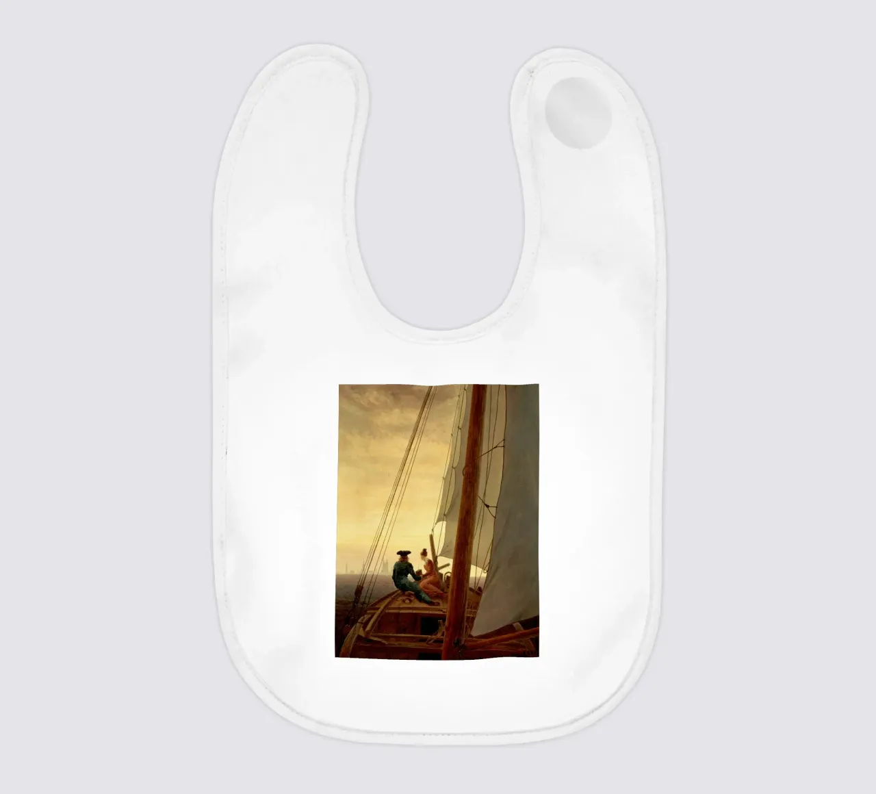 Caspar David Friedrich - A Sulla nave a vela bavaglino da Timeless Artworks