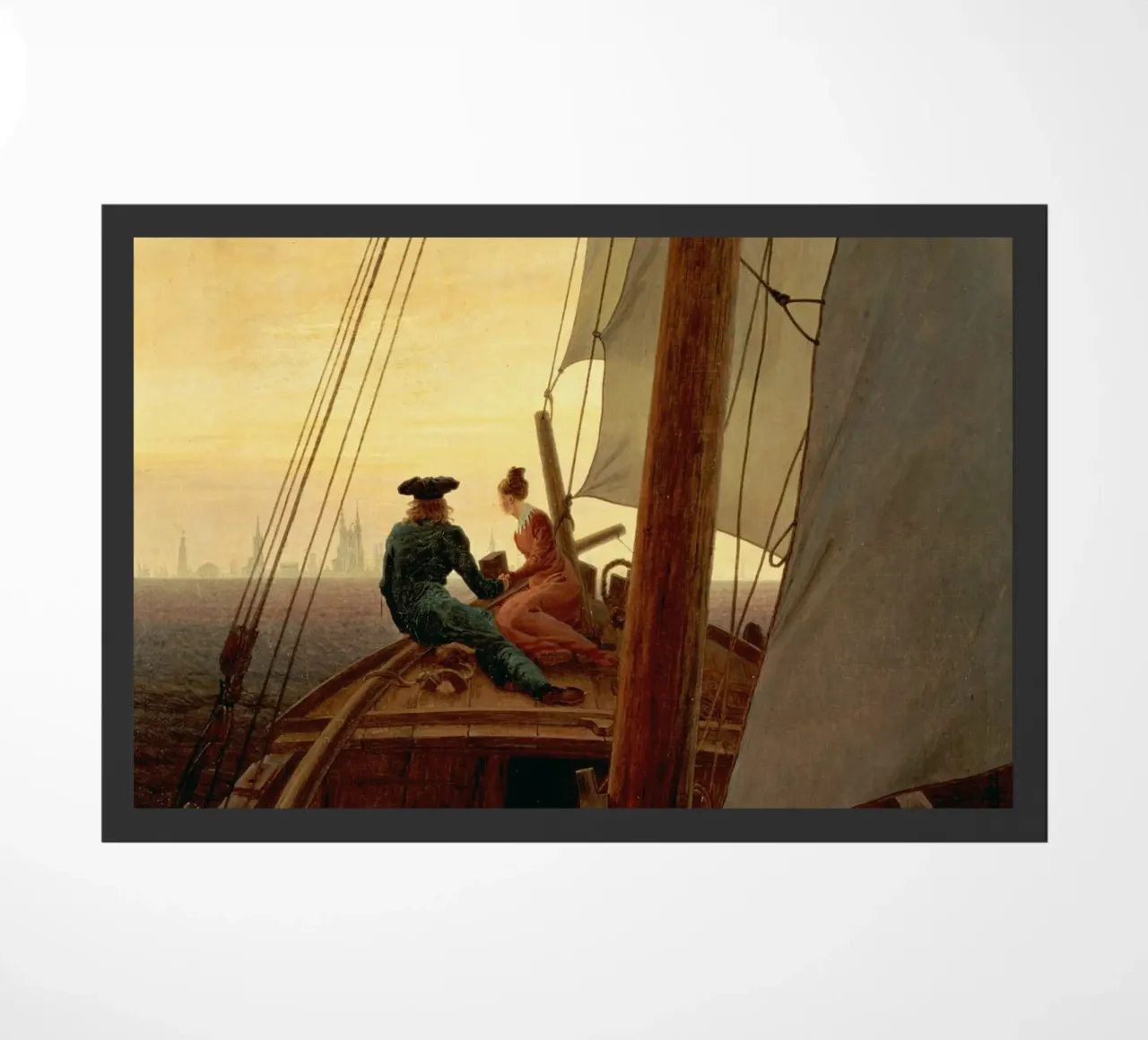 Caspar David Friedrich - A Sulla nave a vela zerbino da Timeless Artworks