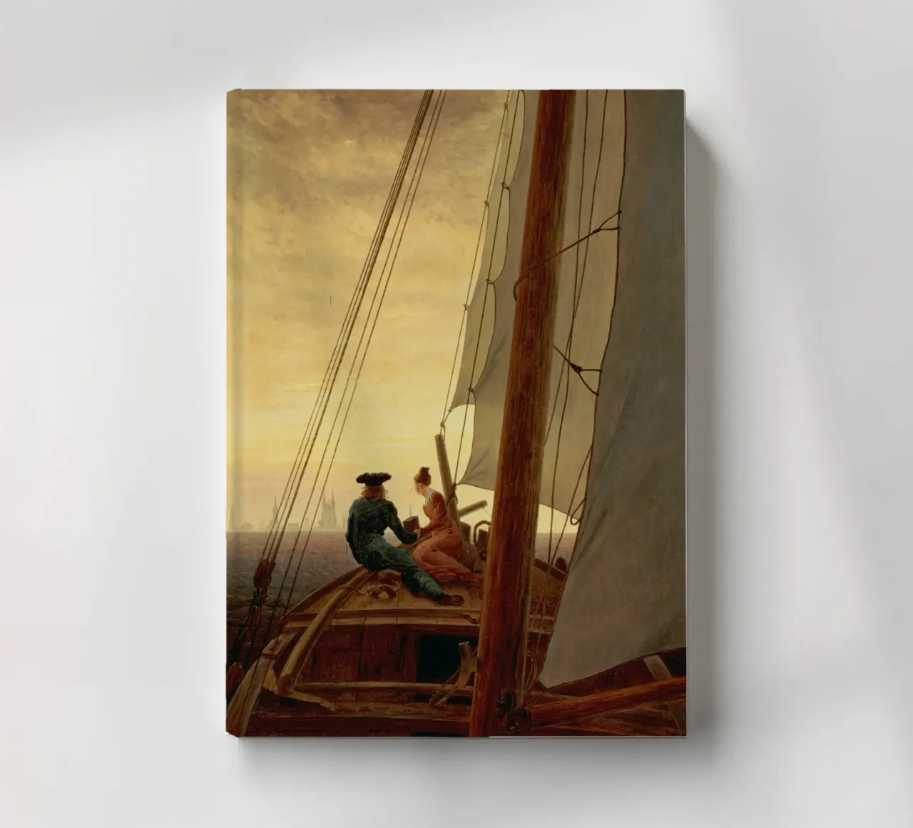 Caspar David Friedrich - A On the sailing-vessel notebook by Timeless Artworks