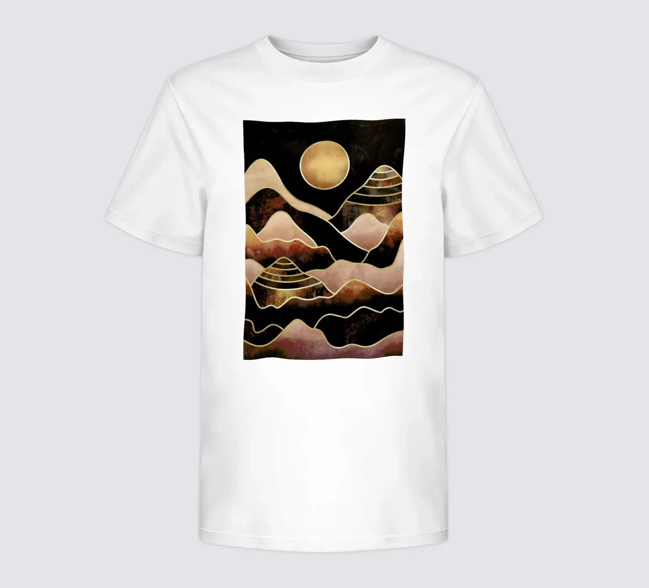Sunkissed Mountains kids t-shirt by Elisabeth Fredriksson