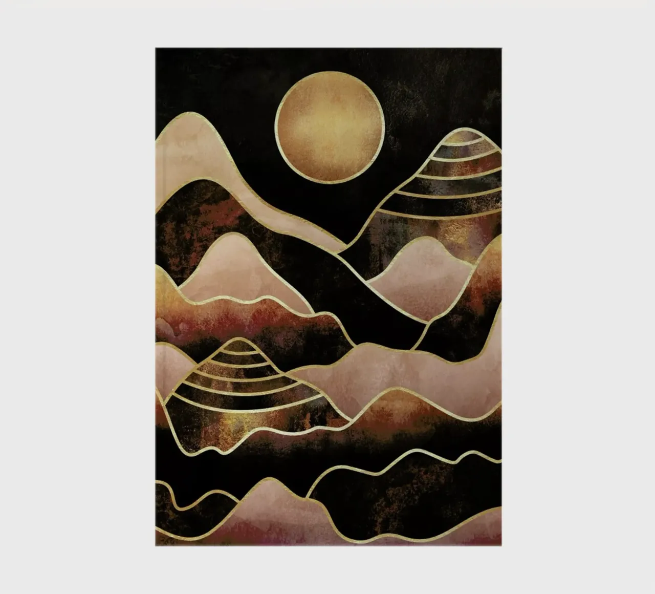 Sunkissed Mountains notebook by Elisabeth Fredriksson