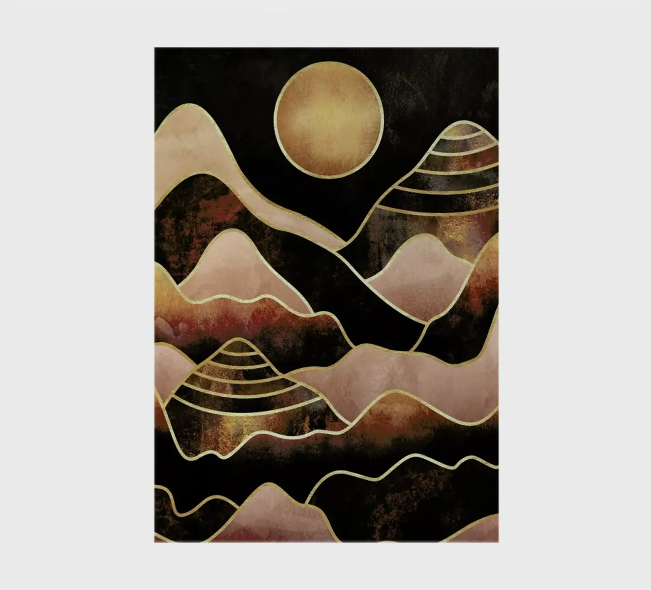 Sunkissed Mountains notebook by Elisabeth Fredriksson