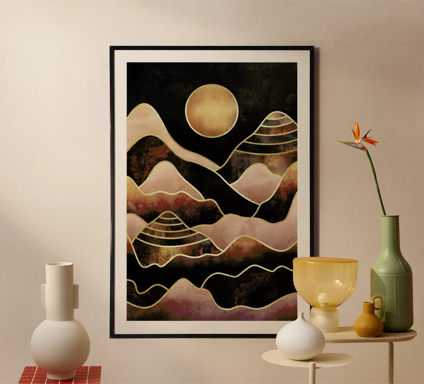 Sunkissed Mountains poster da Elisabeth Fredriksson