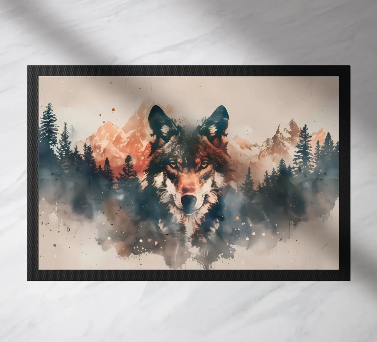 Wolf Dier deurmat van Pierre Walton