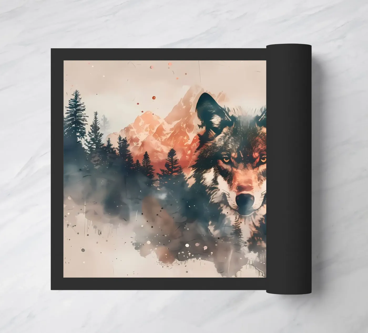 Wolf Animal deurmat van Pierre Walton