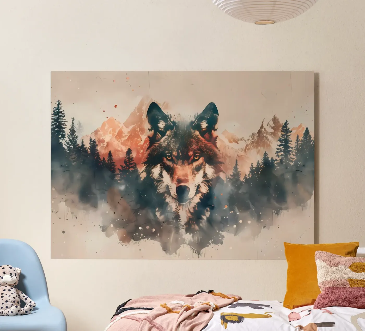 Wolf Animal plexiglass da Pierre Walton