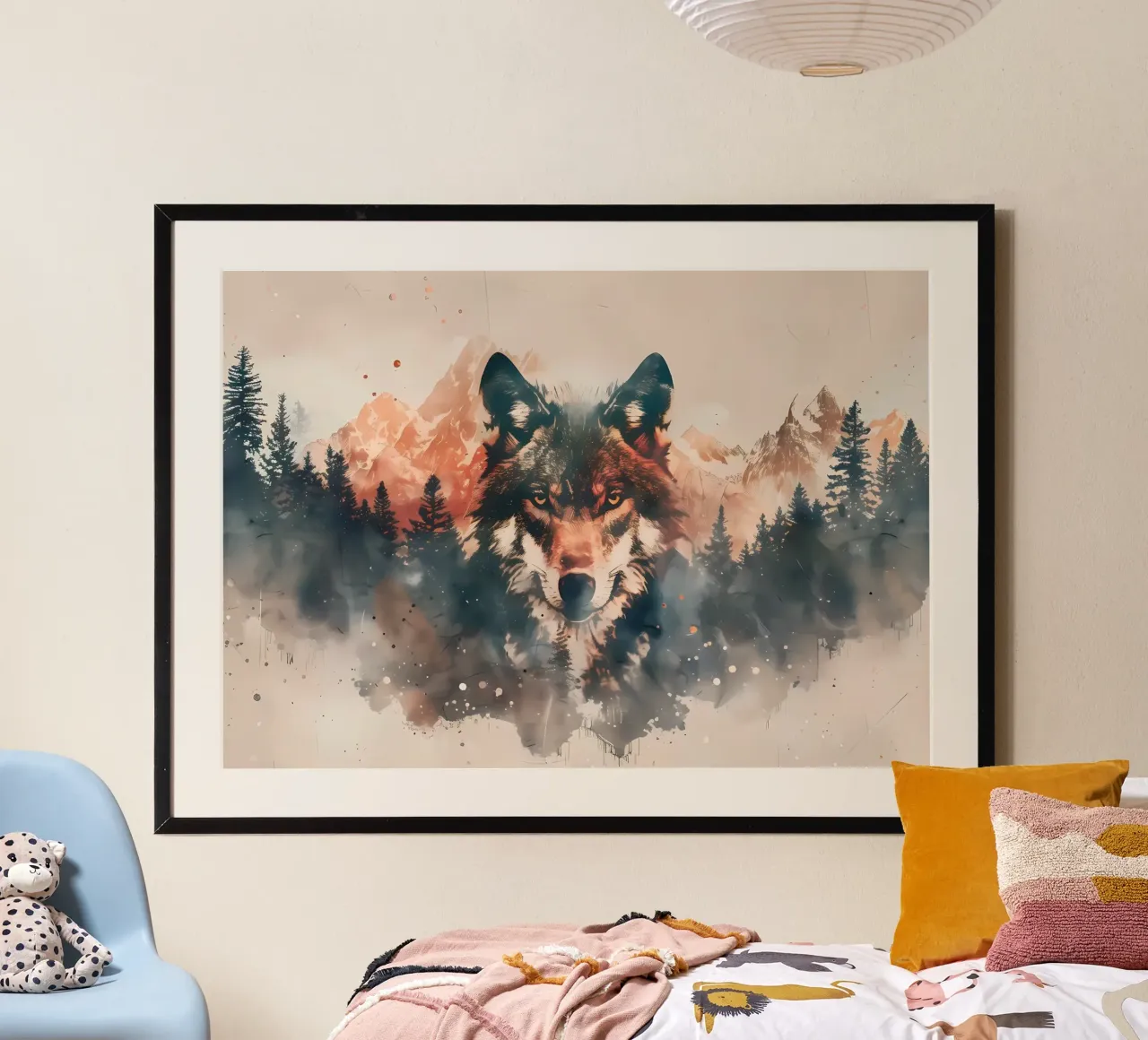 Animale lupo poster da Pierre Walton