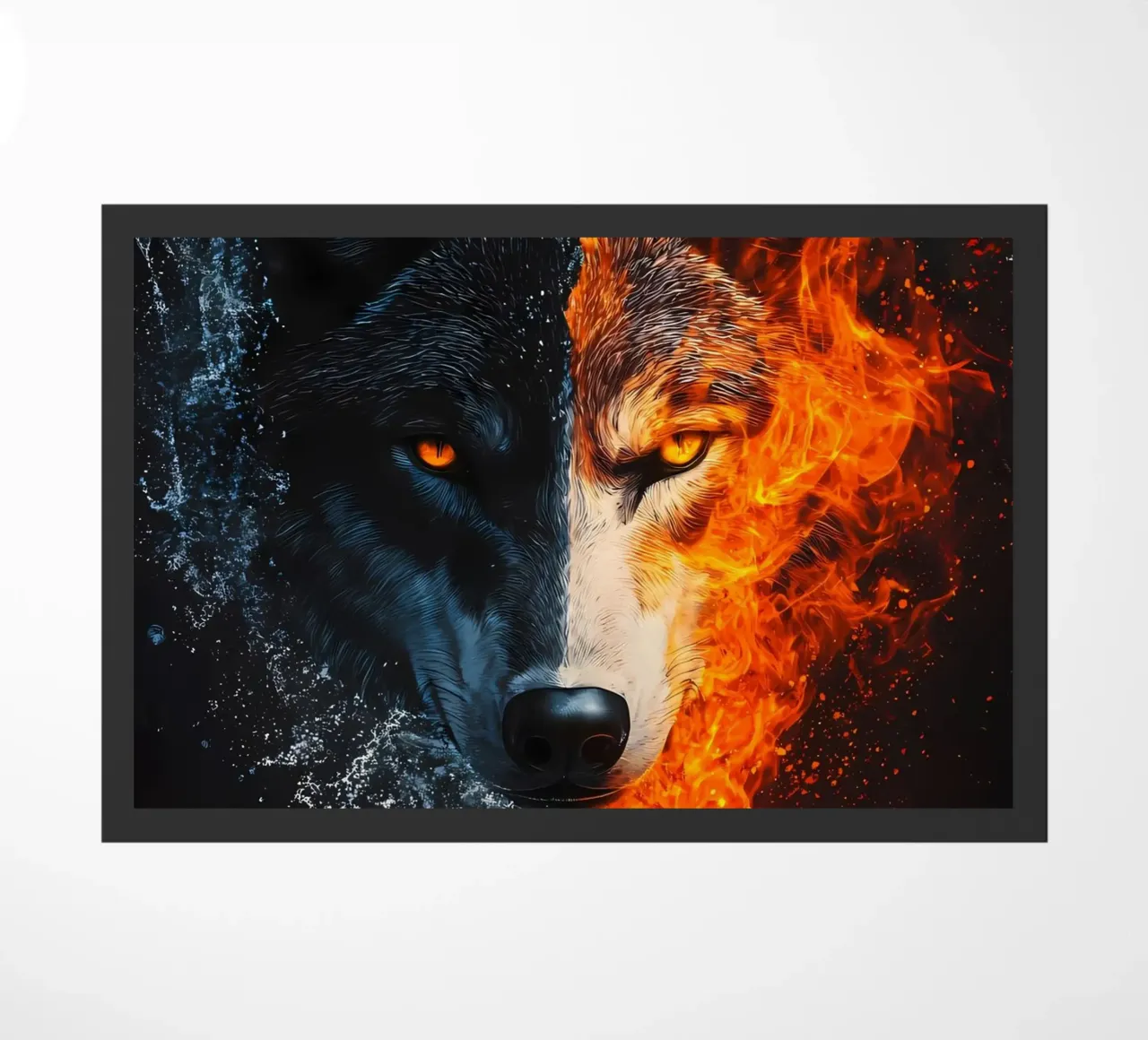 Wolf Dier deurmat van Pierre Walton