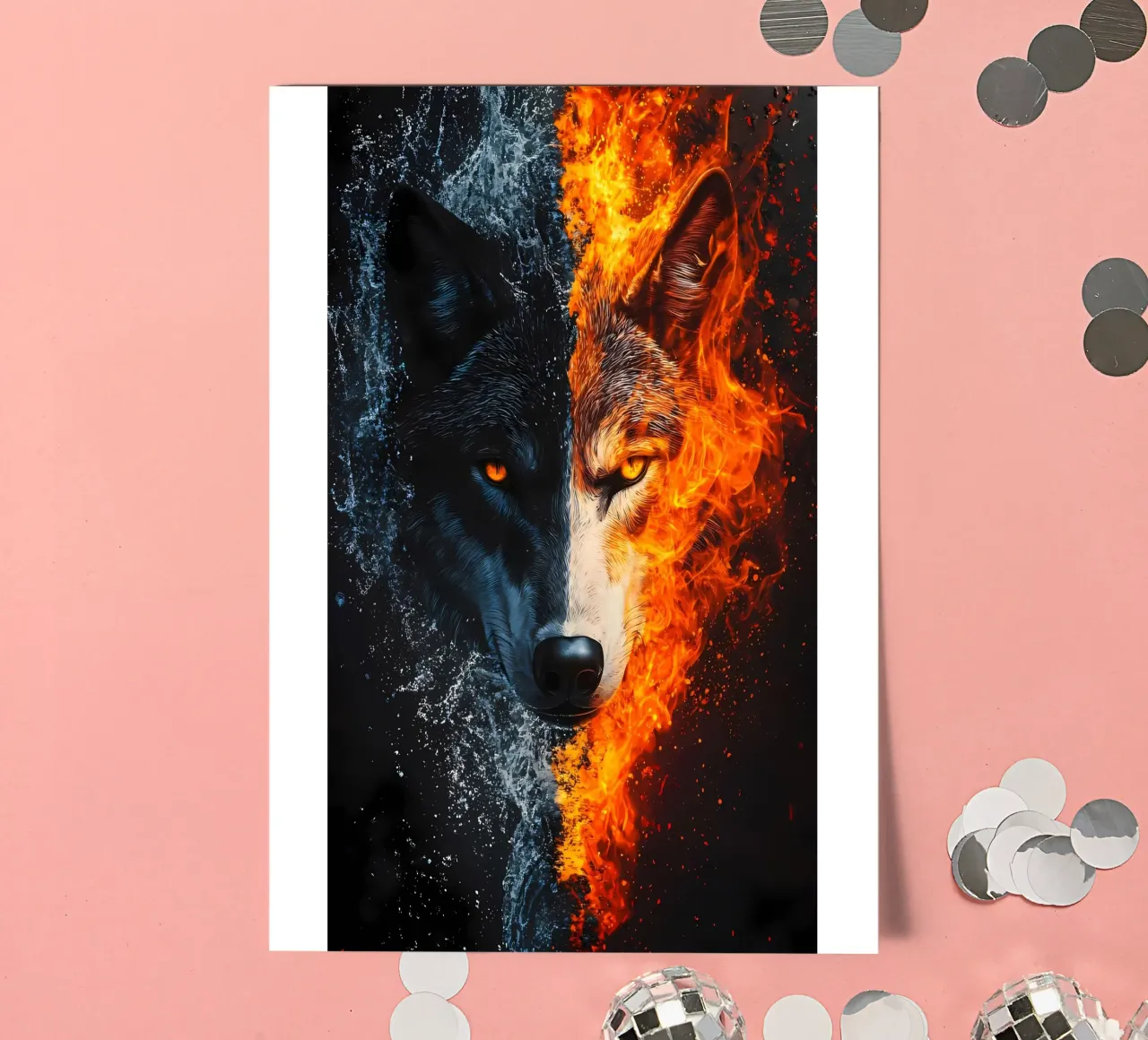 Wolf Animal sticker sheet by Pierre Walton