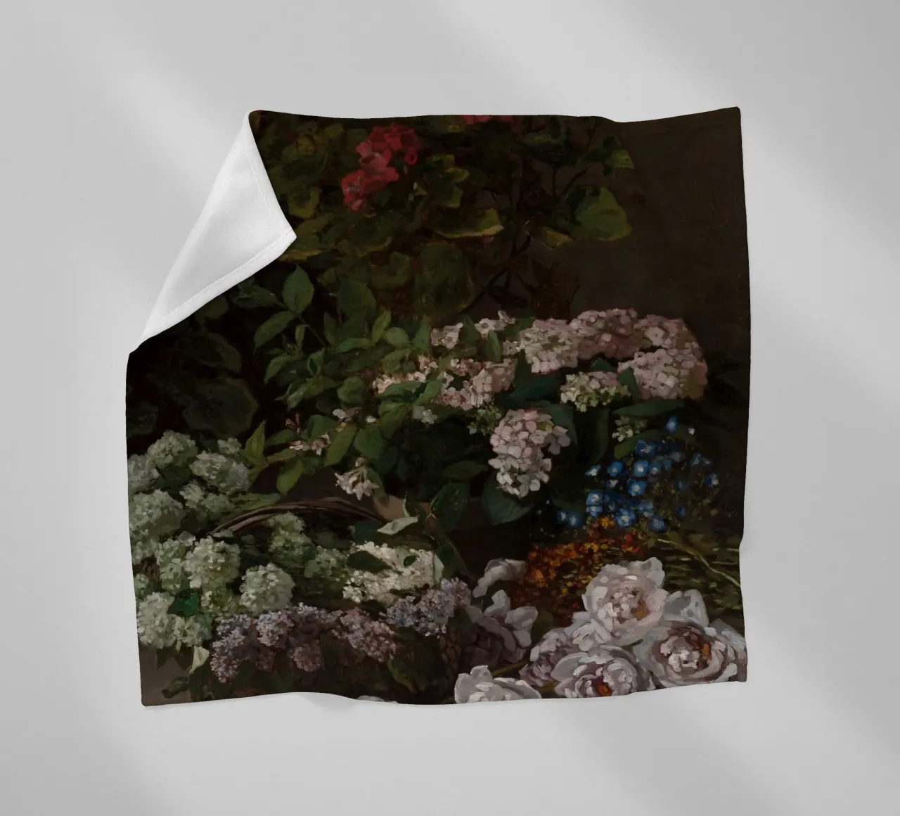 Claude Monet - Fiori di primavera (1864) coperta in pile da Timeless Artworks