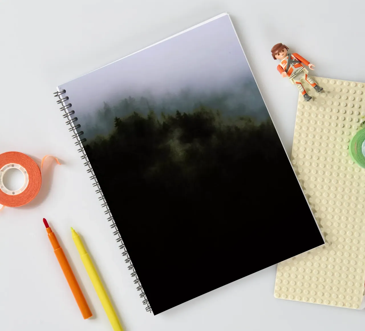 The Woods I spiral notebook by Dustin Janko