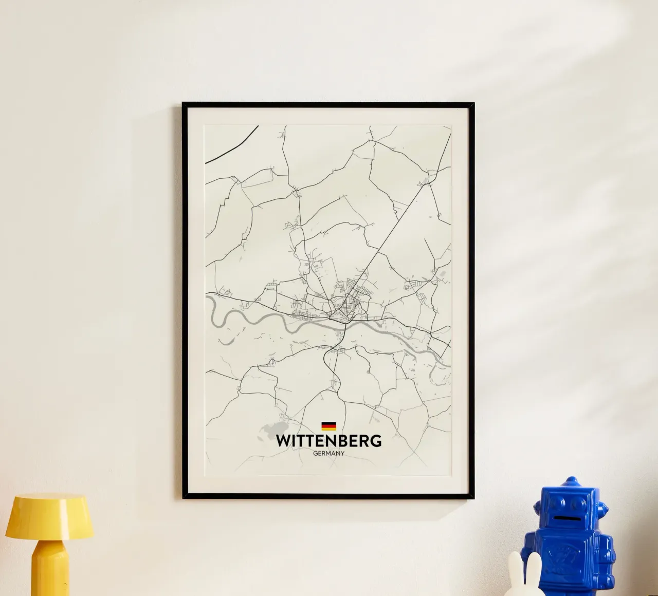 Wittenberg DE poster con telaio in legno da Christopher Adams