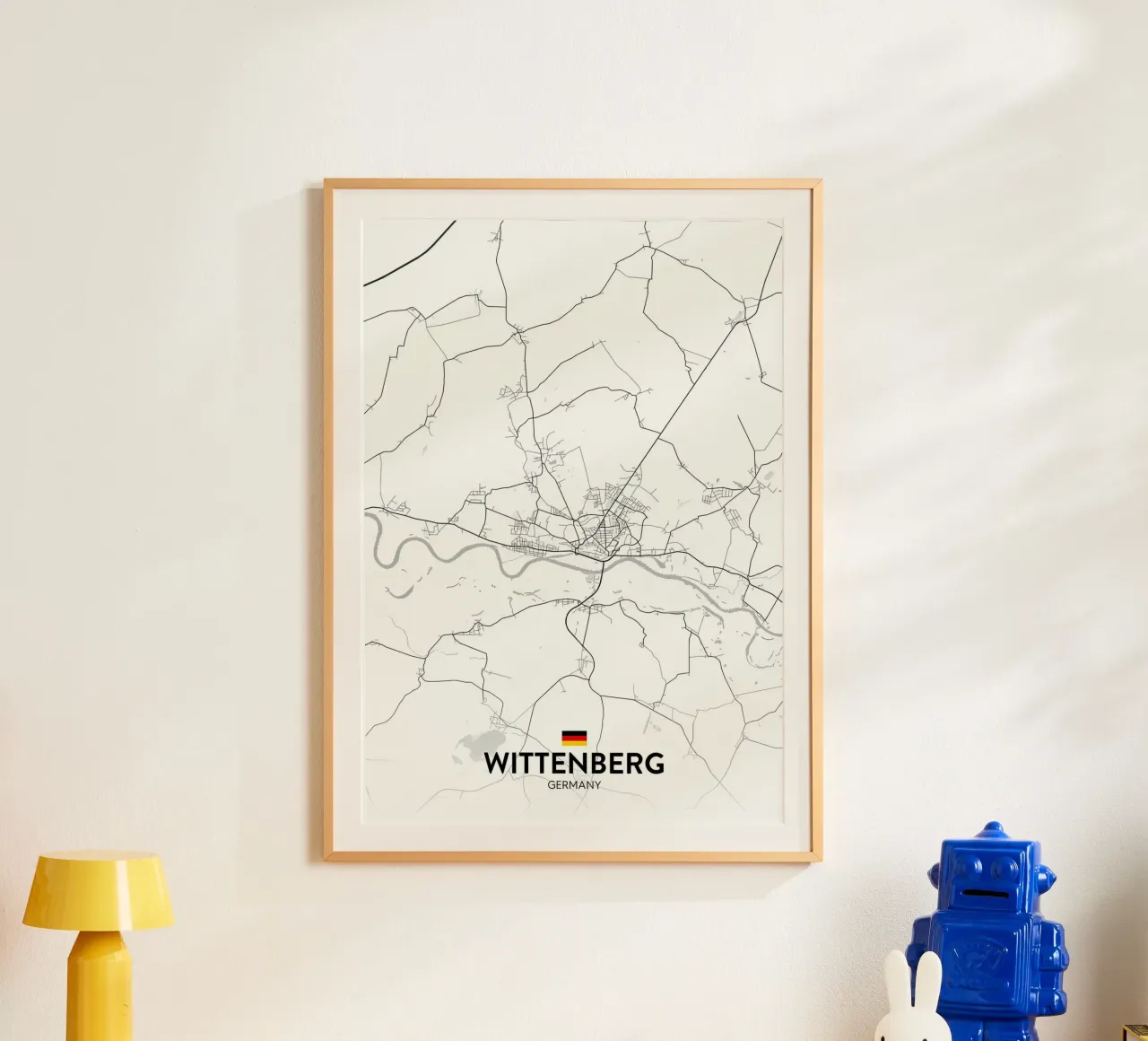 Wittenberg DE poster con telaio in legno da Christopher Adams