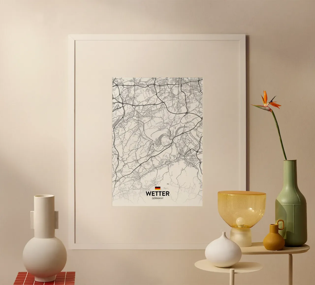 Meteo DE poster con telaio in plastica da Christopher Adams