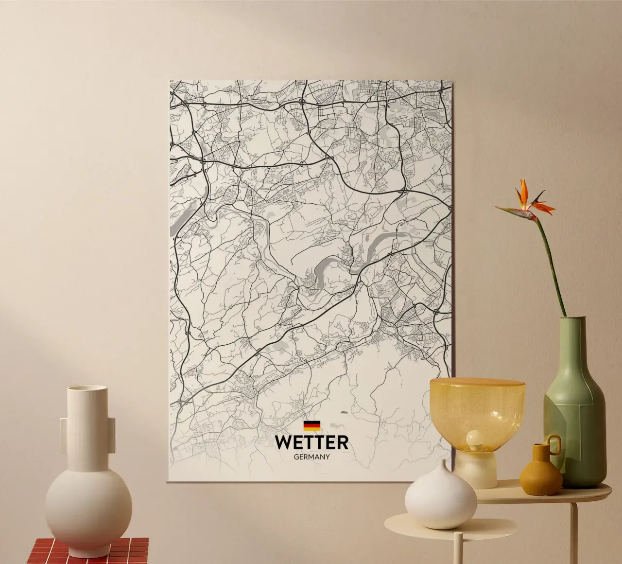 Meteo DE poster con telaio in plastica da Christopher Adams