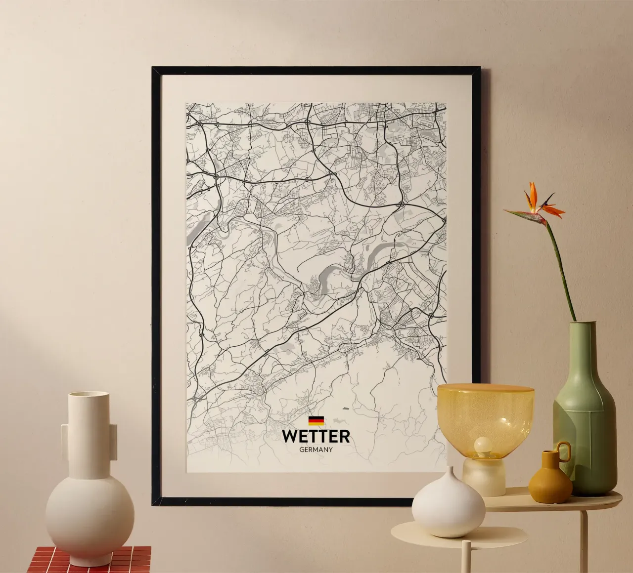Meteo DE poster con telaio in plastica da Christopher Adams