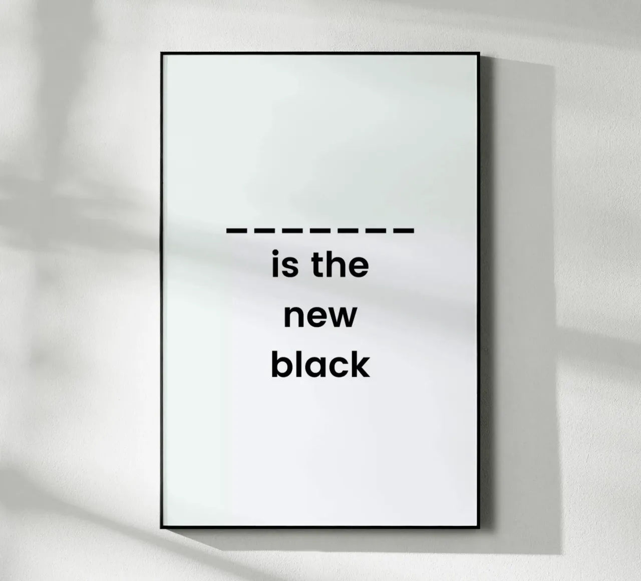 The New Black plexiglass da Studio One