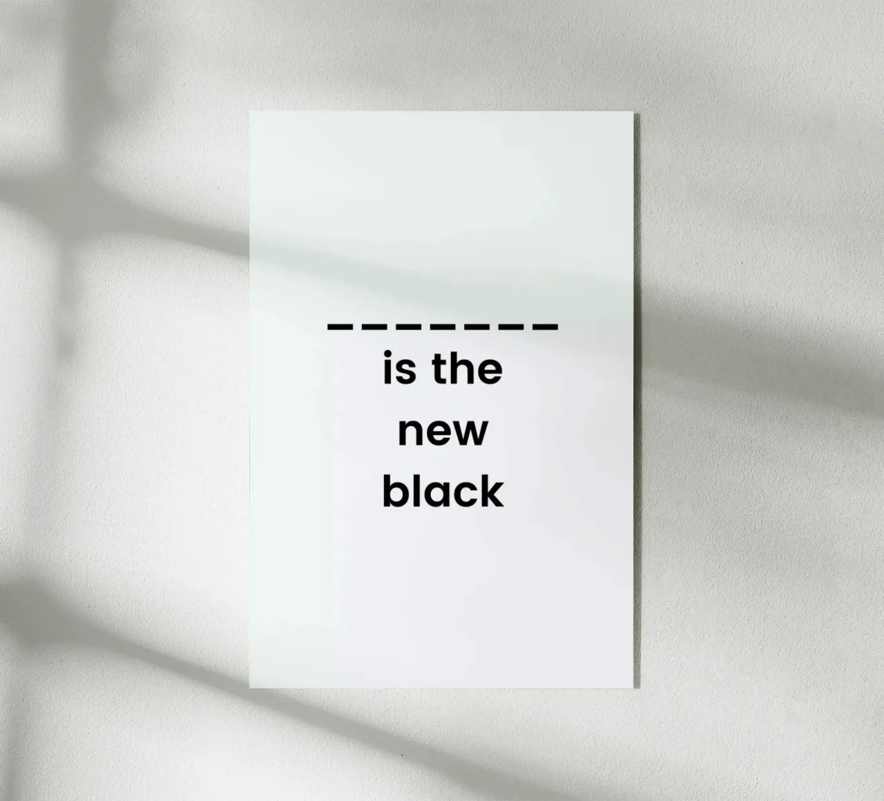 The New Black plexiglass da Studio One