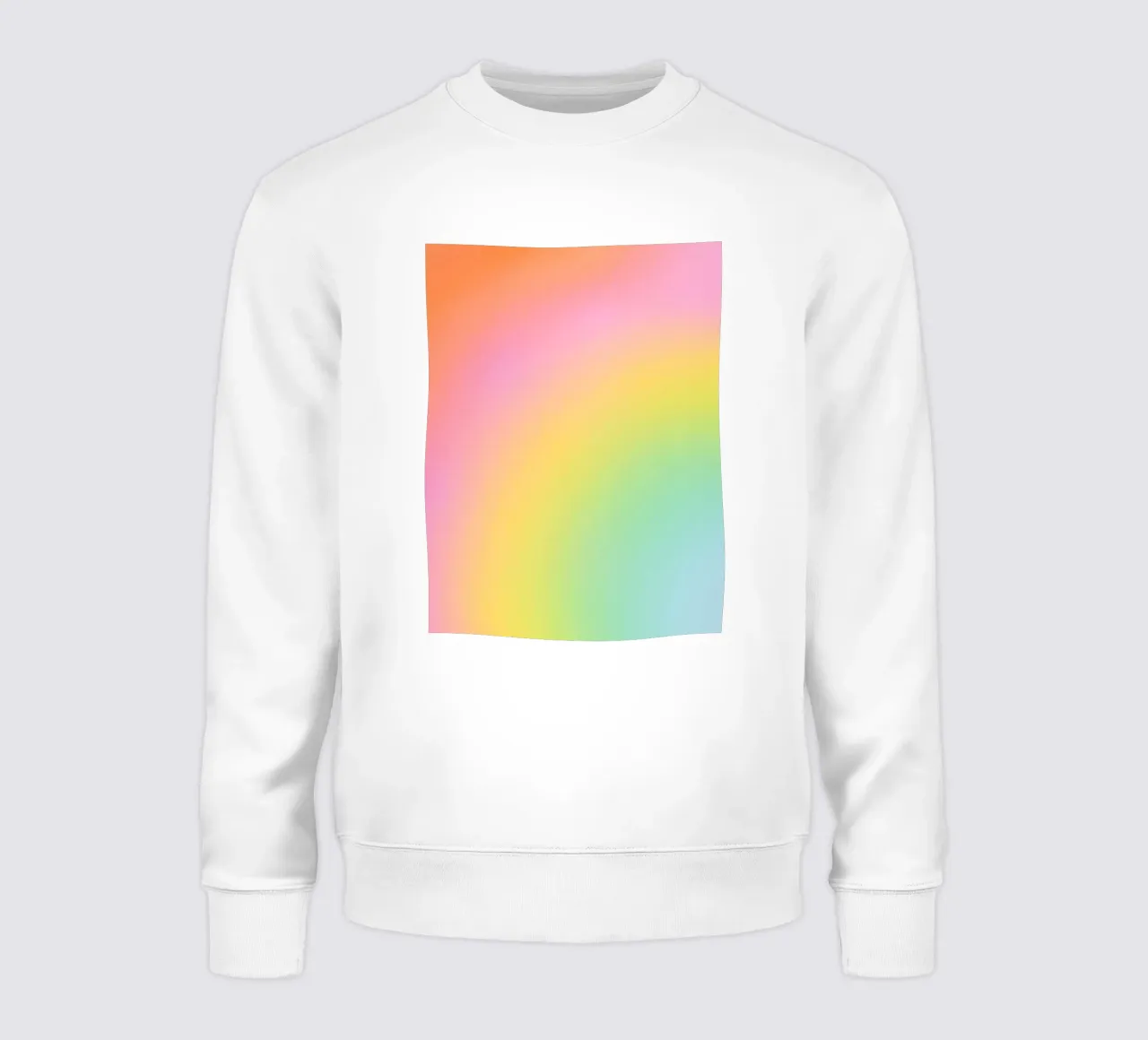 Caramelo de ensueño degradado arco iris sudadera de Dominique Vari Abstract
