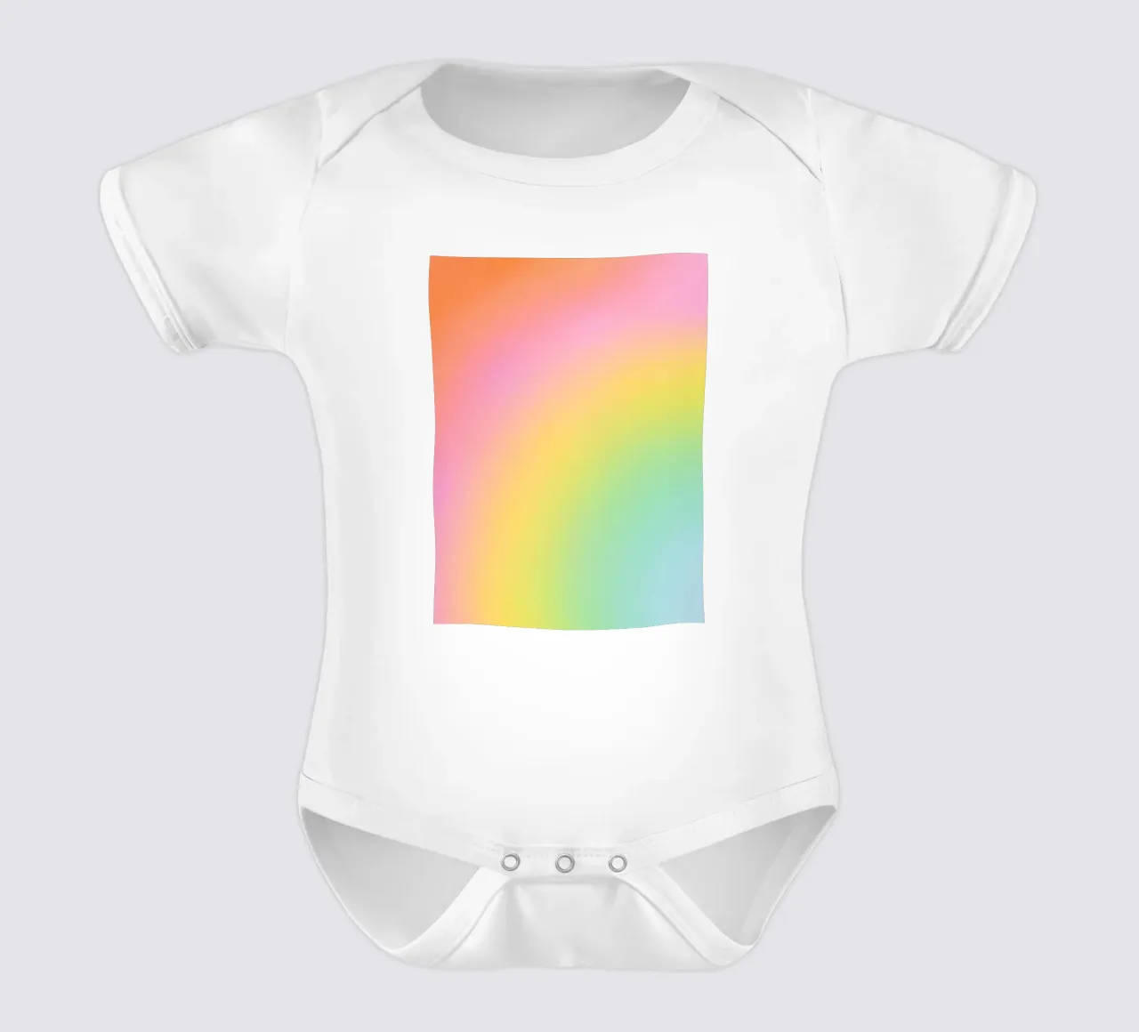 Dromerig Regenboog Kleurverloop babyrompertje korte mouwen van Dominique Vari Abstract