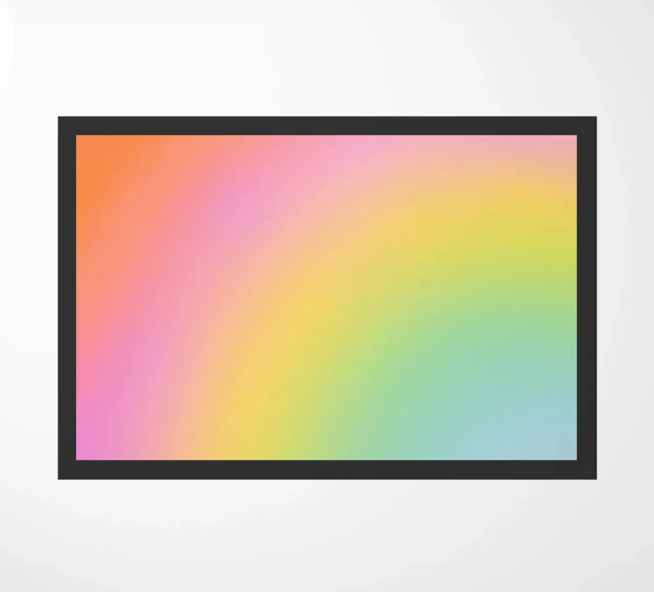 Sognante Candy Arcobaleno Gradiente zerbino da Dominique Vari Abstract