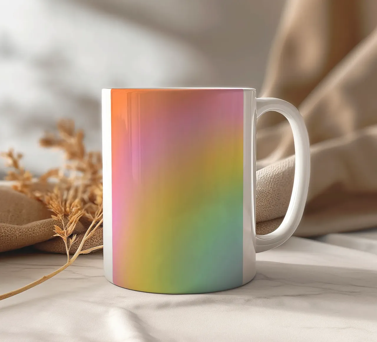 Sognante Candy Arcobaleno Gradiente tazza in ceramica da Dominique Vari Abstract