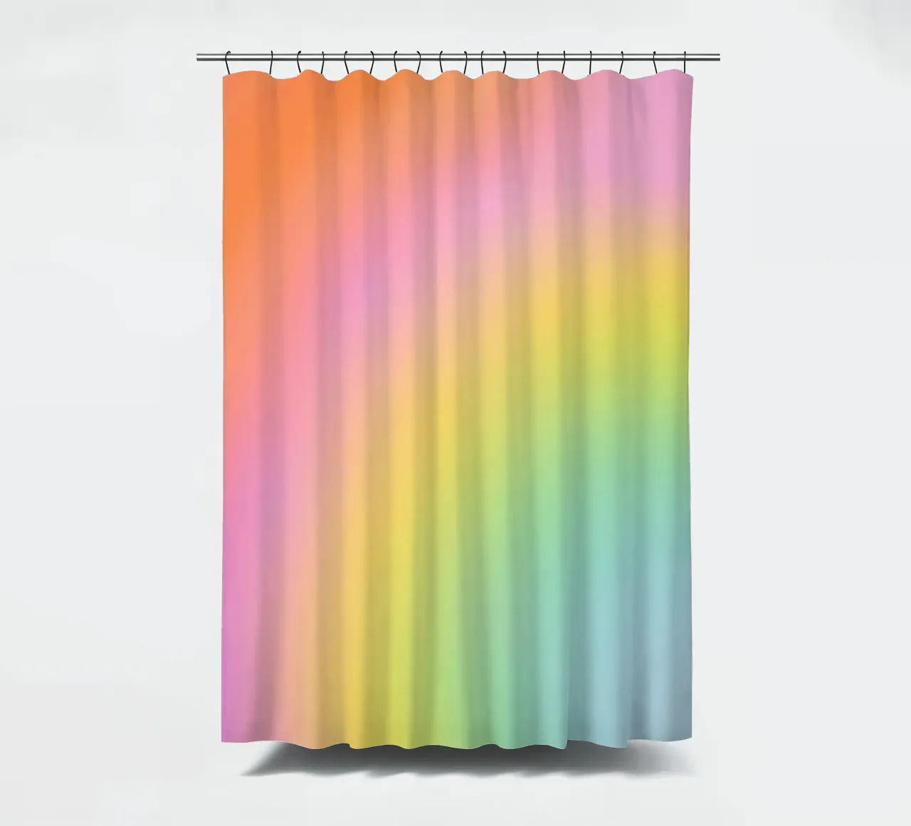 Dromerig Regenboog Kleurverloop douchegordijn van Dominique Vari Abstract