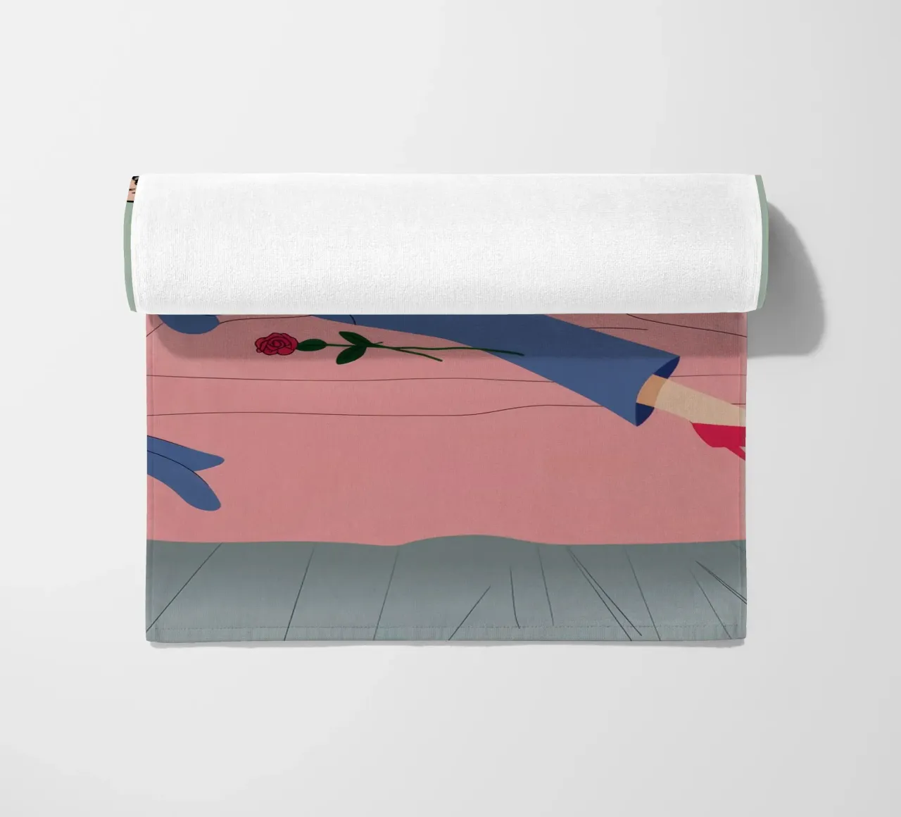 Geige und Couch Strandtuch von Demar Galleria