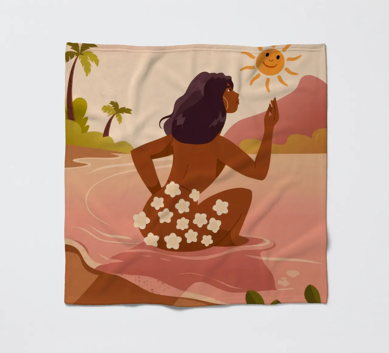Acqua e sole coperta in pile da Demar Galleria