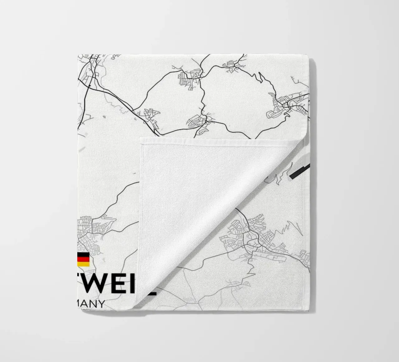 Rottweil DE beach towel by Christopher Adams