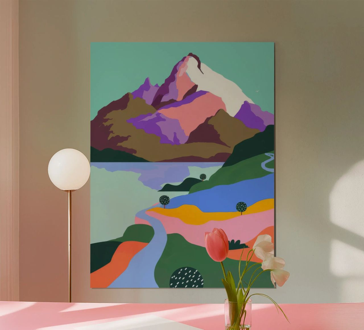 Mountain River Scene poster by Demar Galleria