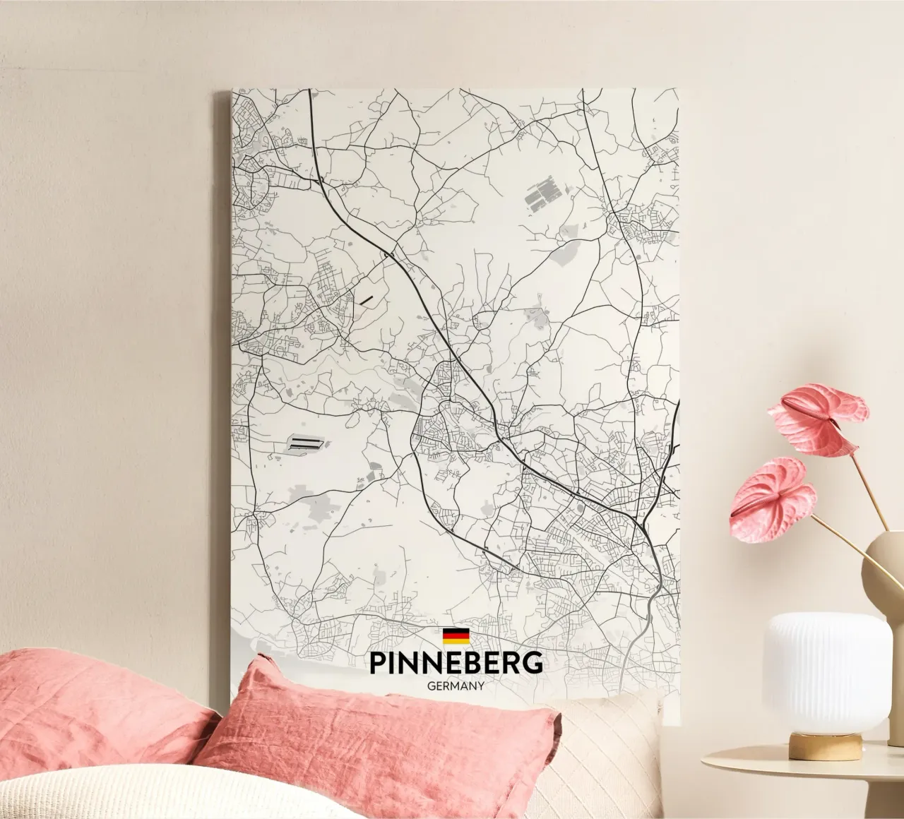 Pinneberg DE canvas met Baklijst van Christopher Adams