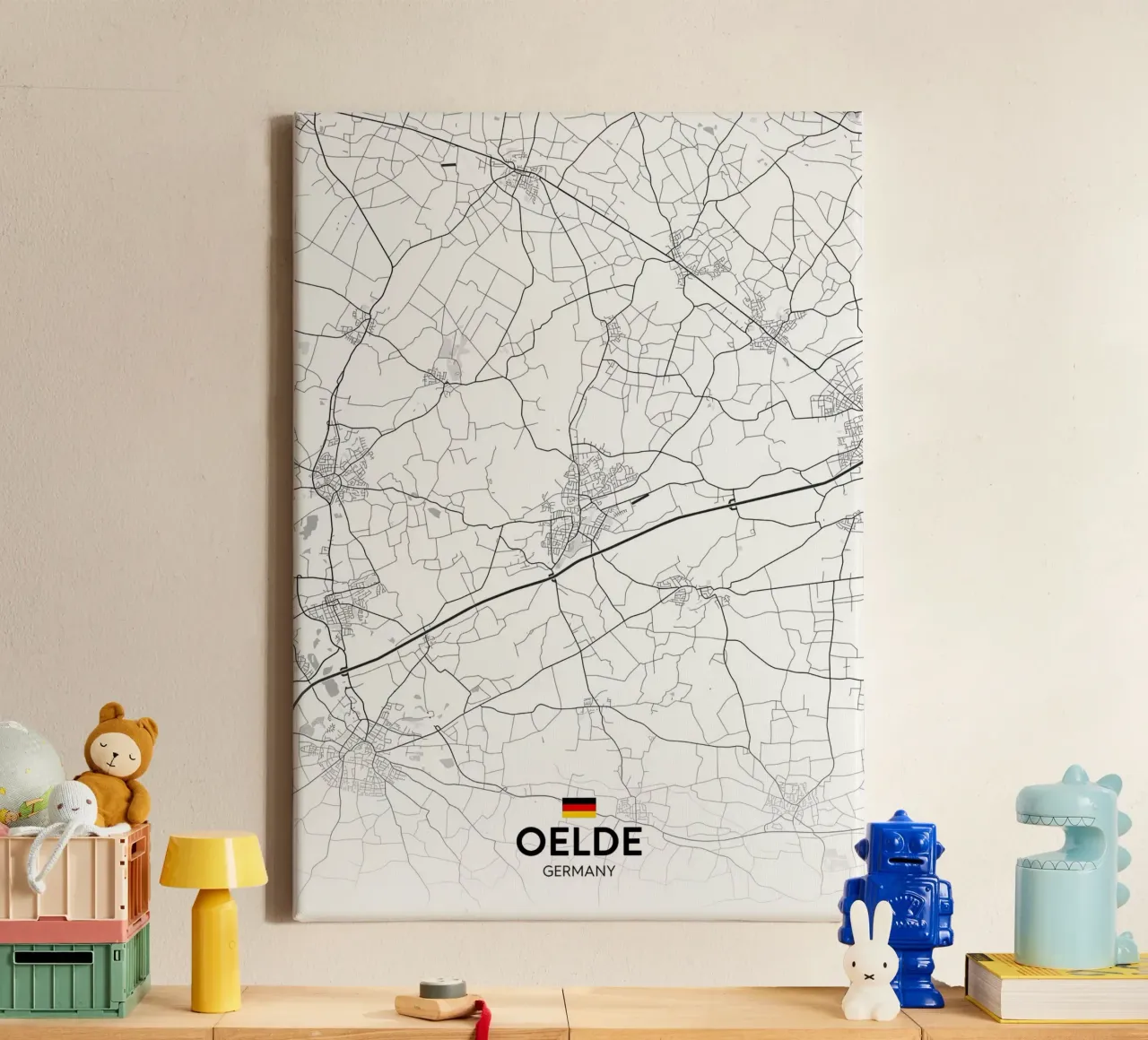 Oelde DE canvas met Baklijst van Christopher Adams