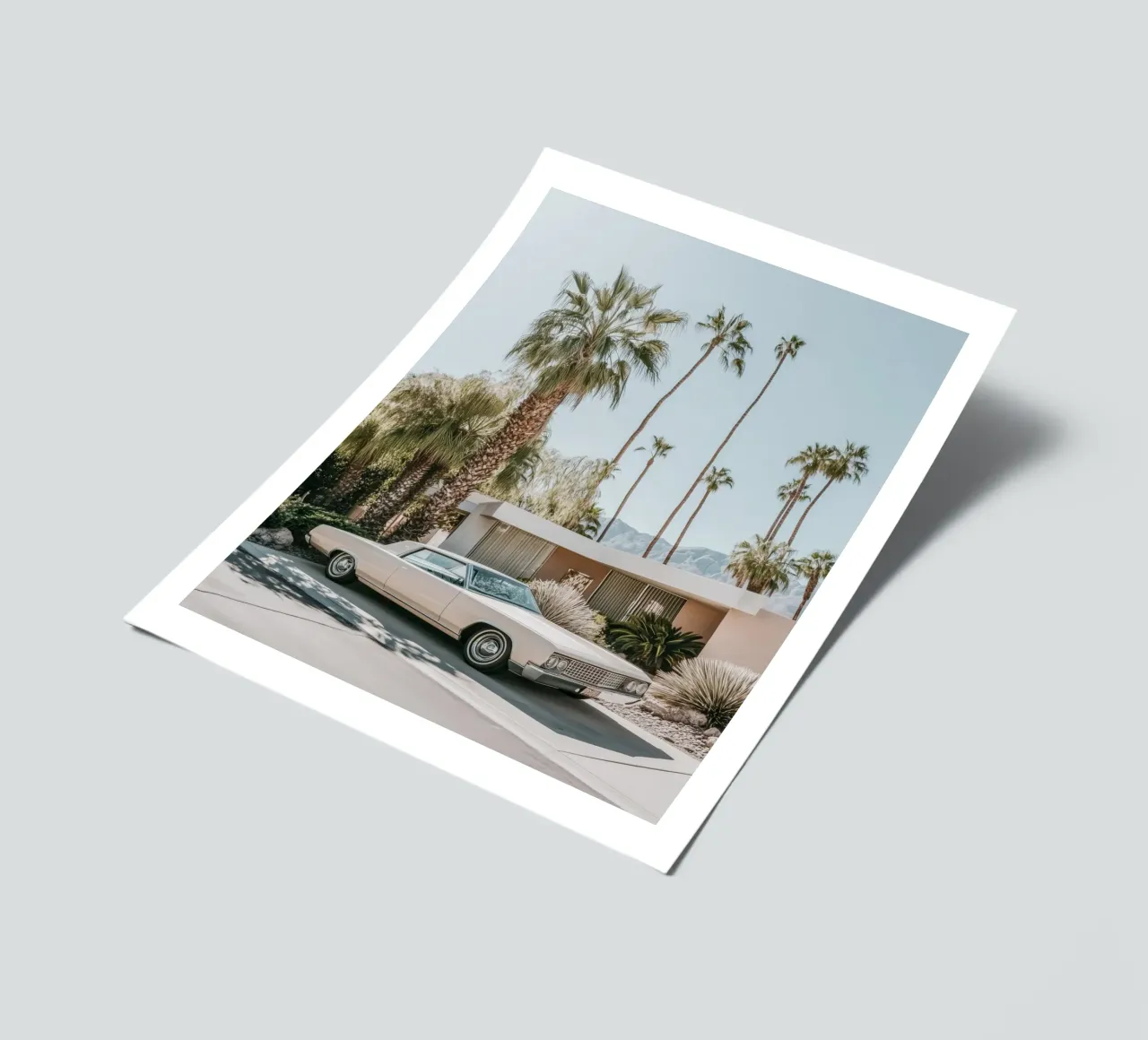 Palm Springs nostalgic architecture sticker sheet by Carinaprint