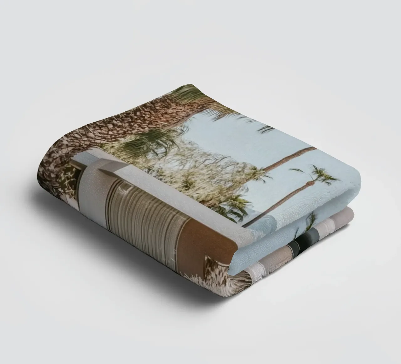 Palm Springs nostalgic architecture towel by Carinaprint