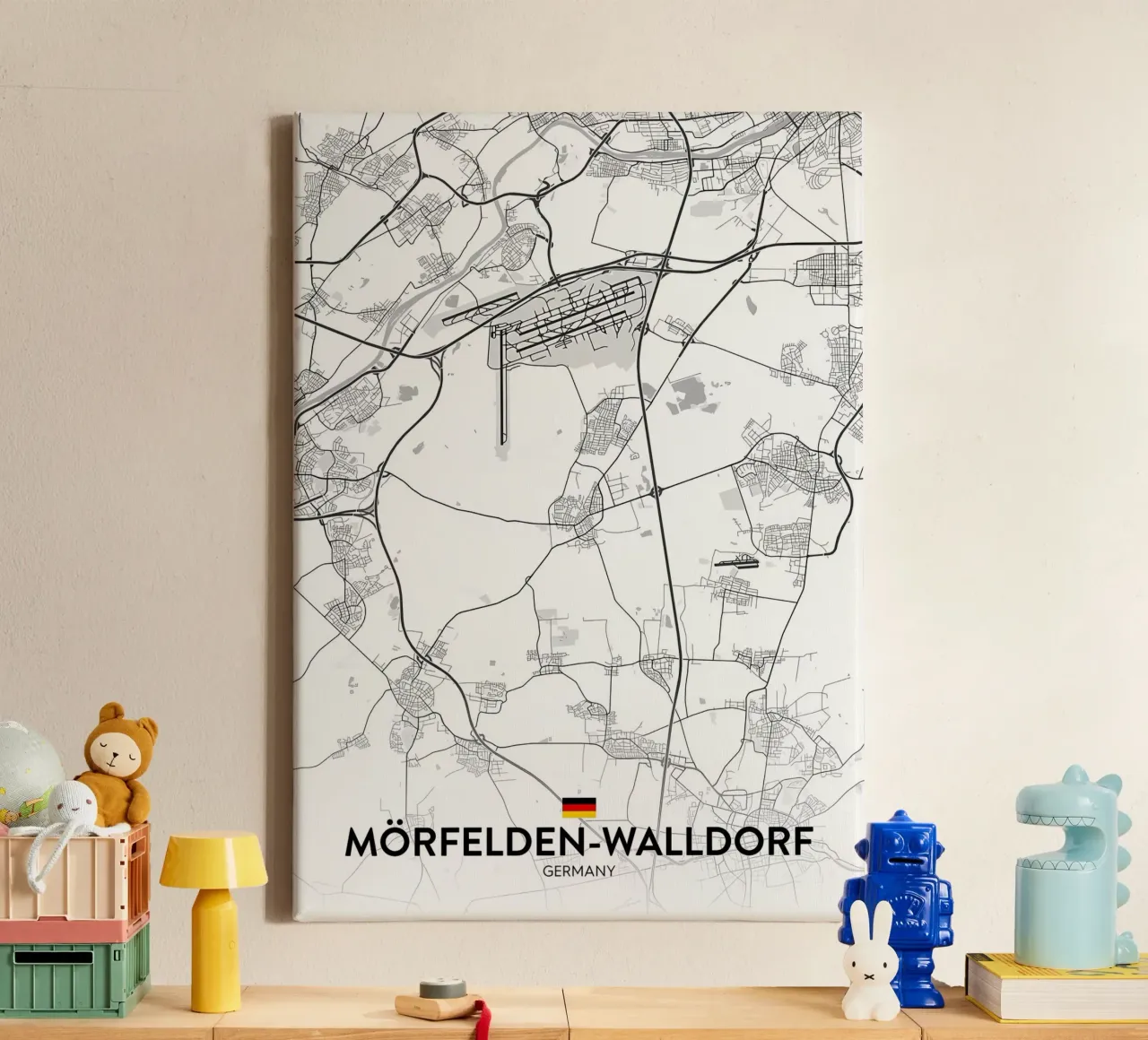 Morfelden Walldorf DE tela con Cornice a cassetta da Christopher Adams