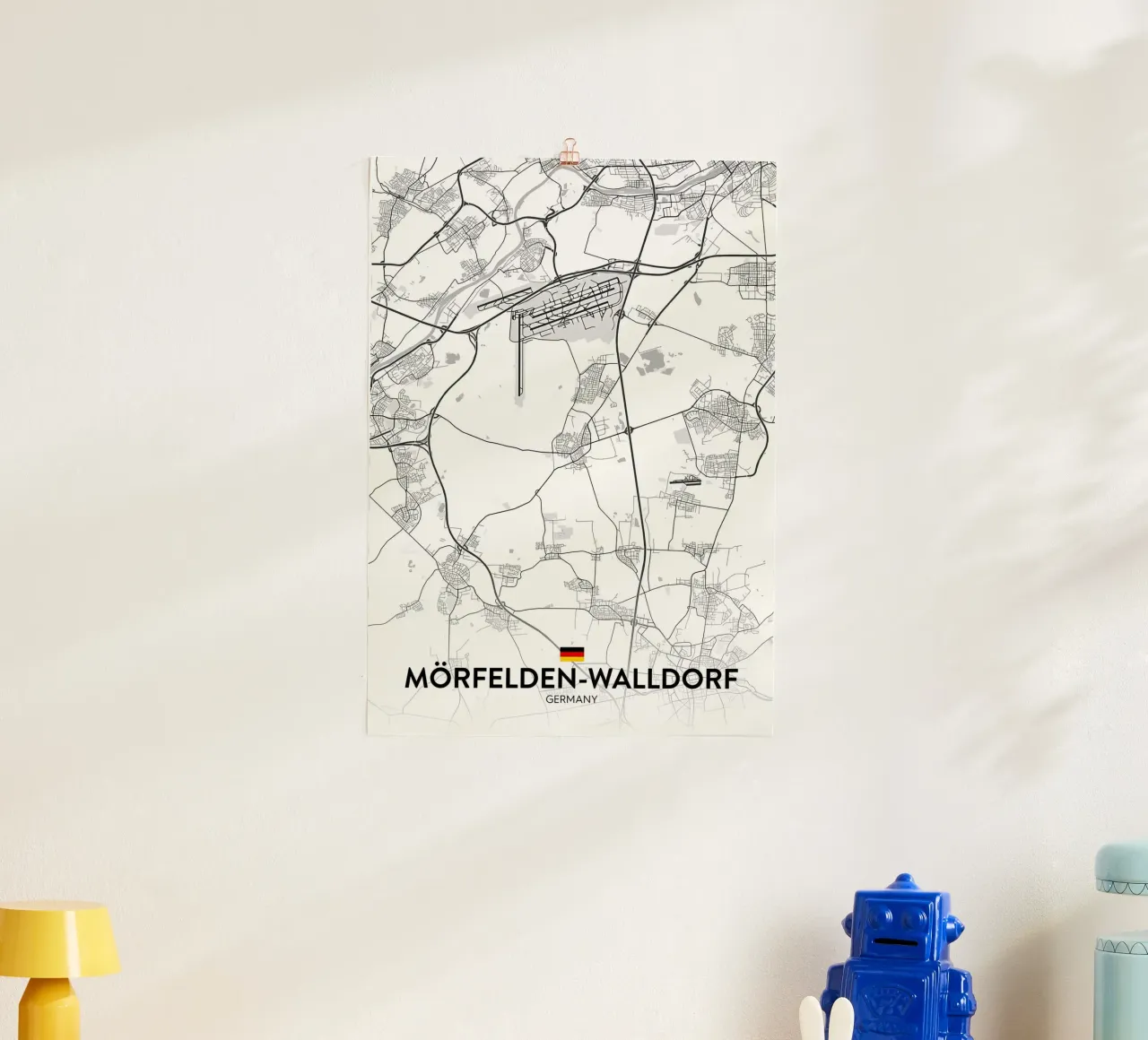 Morfelden Walldorf DE poster con telaio in plastica da Christopher Adams