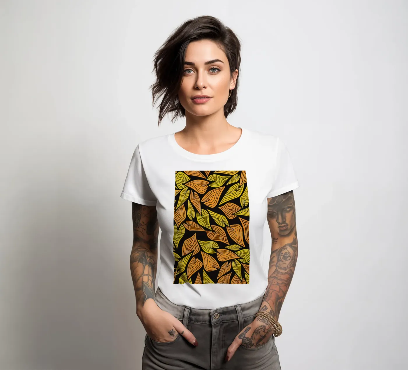 Spring Wind t-shirt da donna da Pom Graphic Design