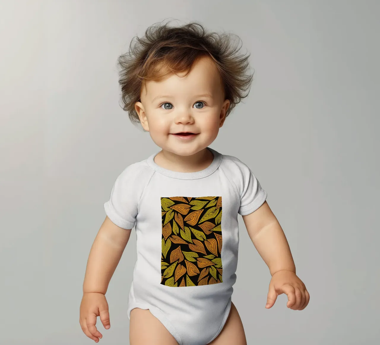 Spring Wind body neonato maniche corte da Pom Graphic Design