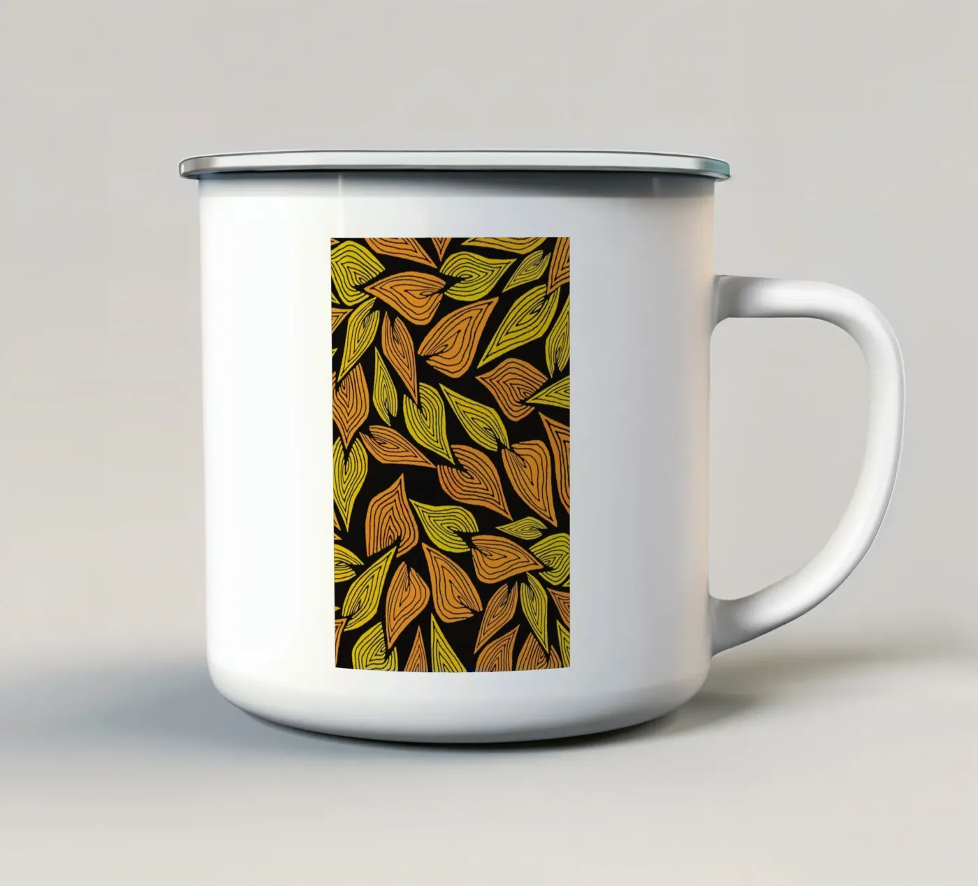 Spring Wind enamel mug by Pom Graphic Design