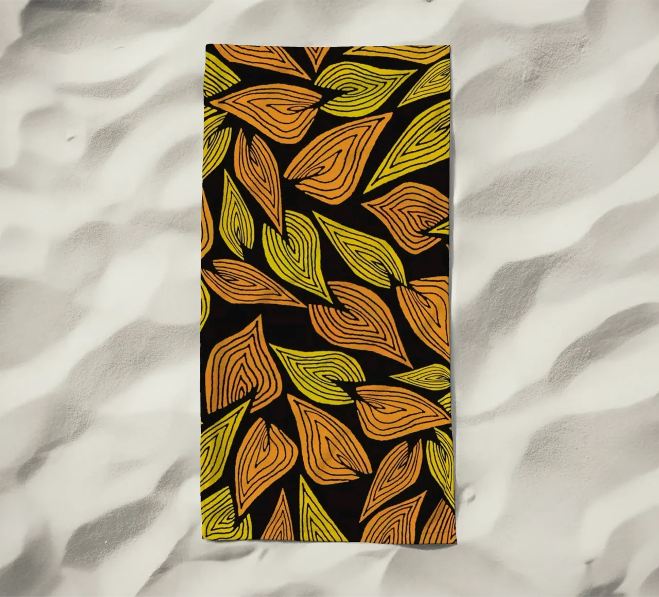 Spring Wind Strandtuch von Pom Graphic Design