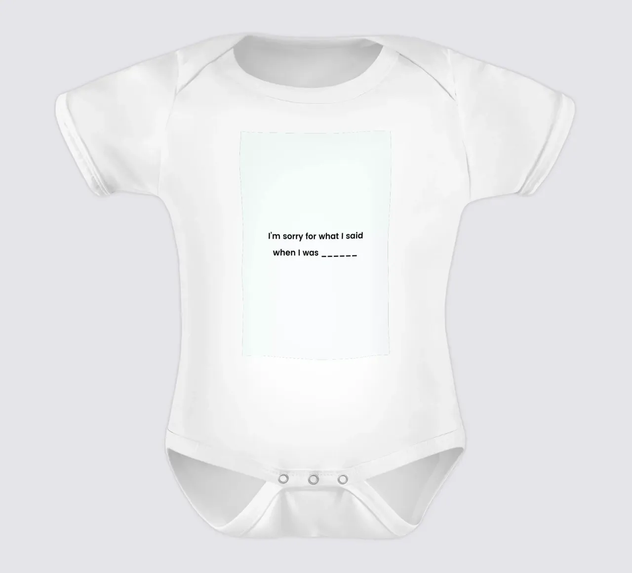 Fill in the Blank body neonato maniche corte da Studio One
