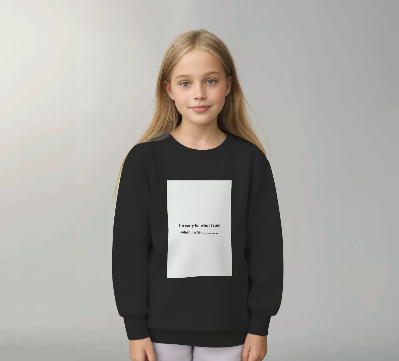 Fill in the Blank felpa bambino da Studio One