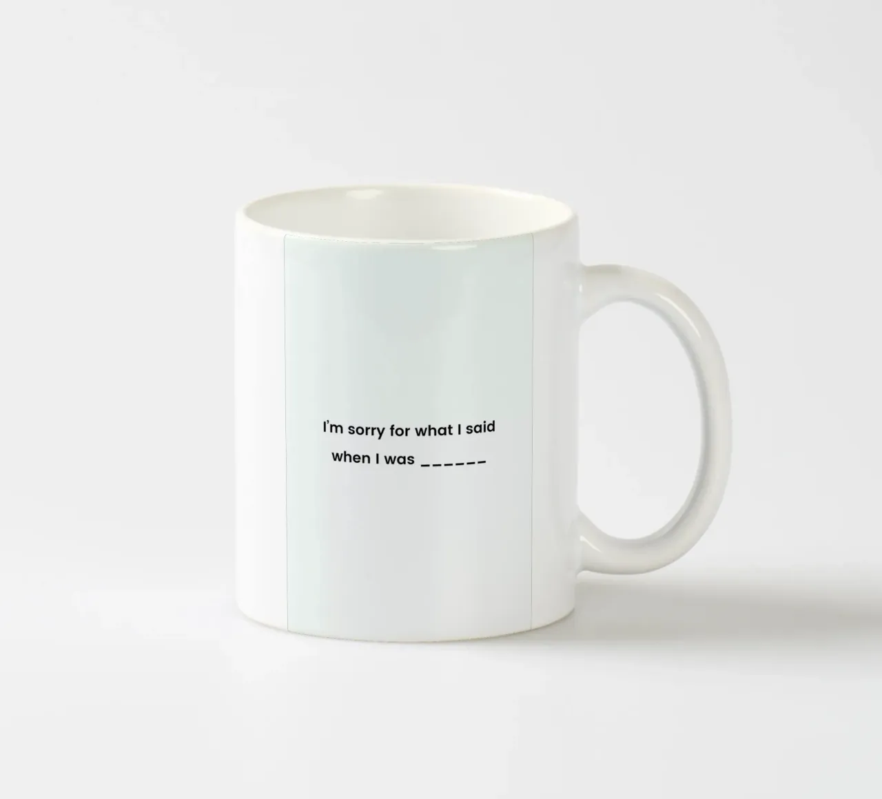 Fill in the Blank Keramik Tasse von Studio One