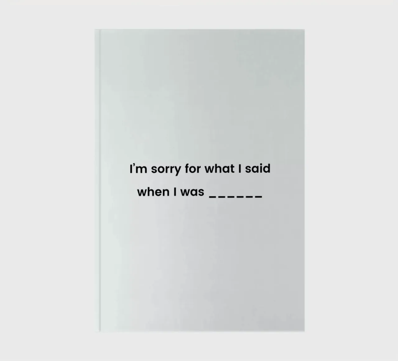 Fill in the Blank notebook by Studio One