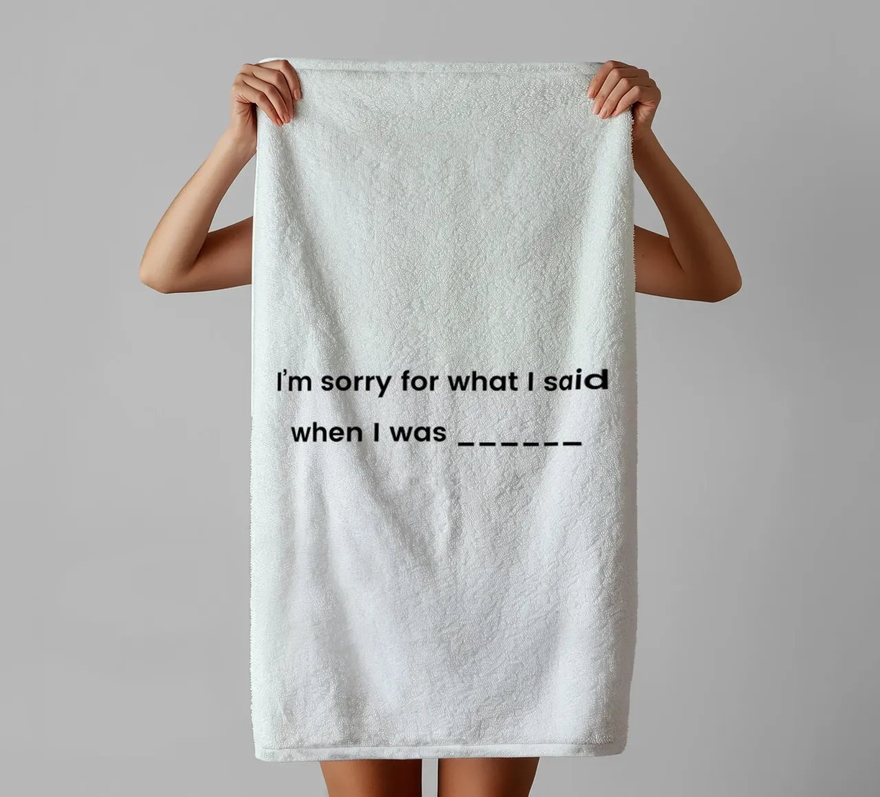 Fill in the Blank asciugamano da bagno da Studio One