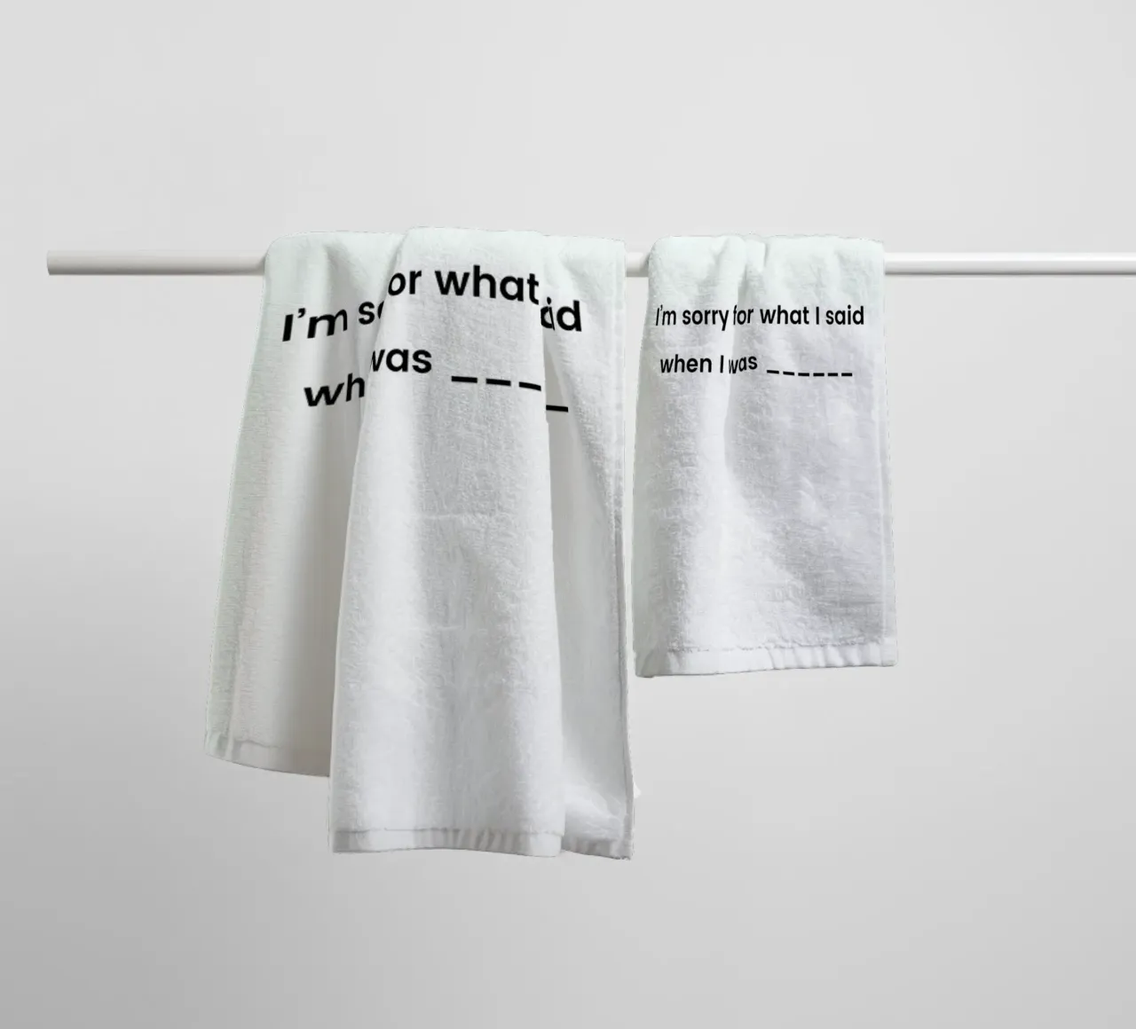 Fill in the Blank toalla de baño de Studio One