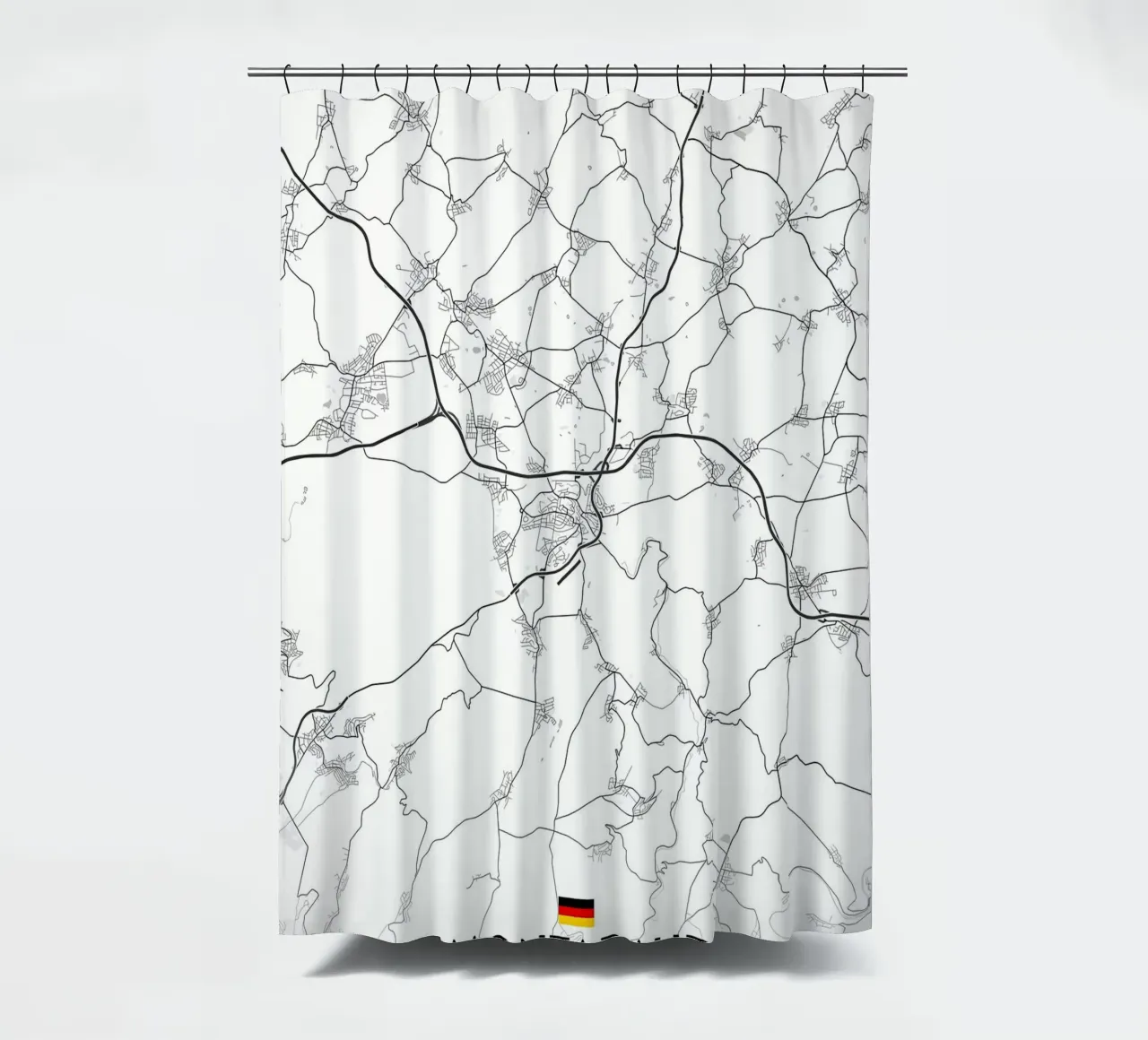 Montabaur DE shower curtain by Christopher Adams