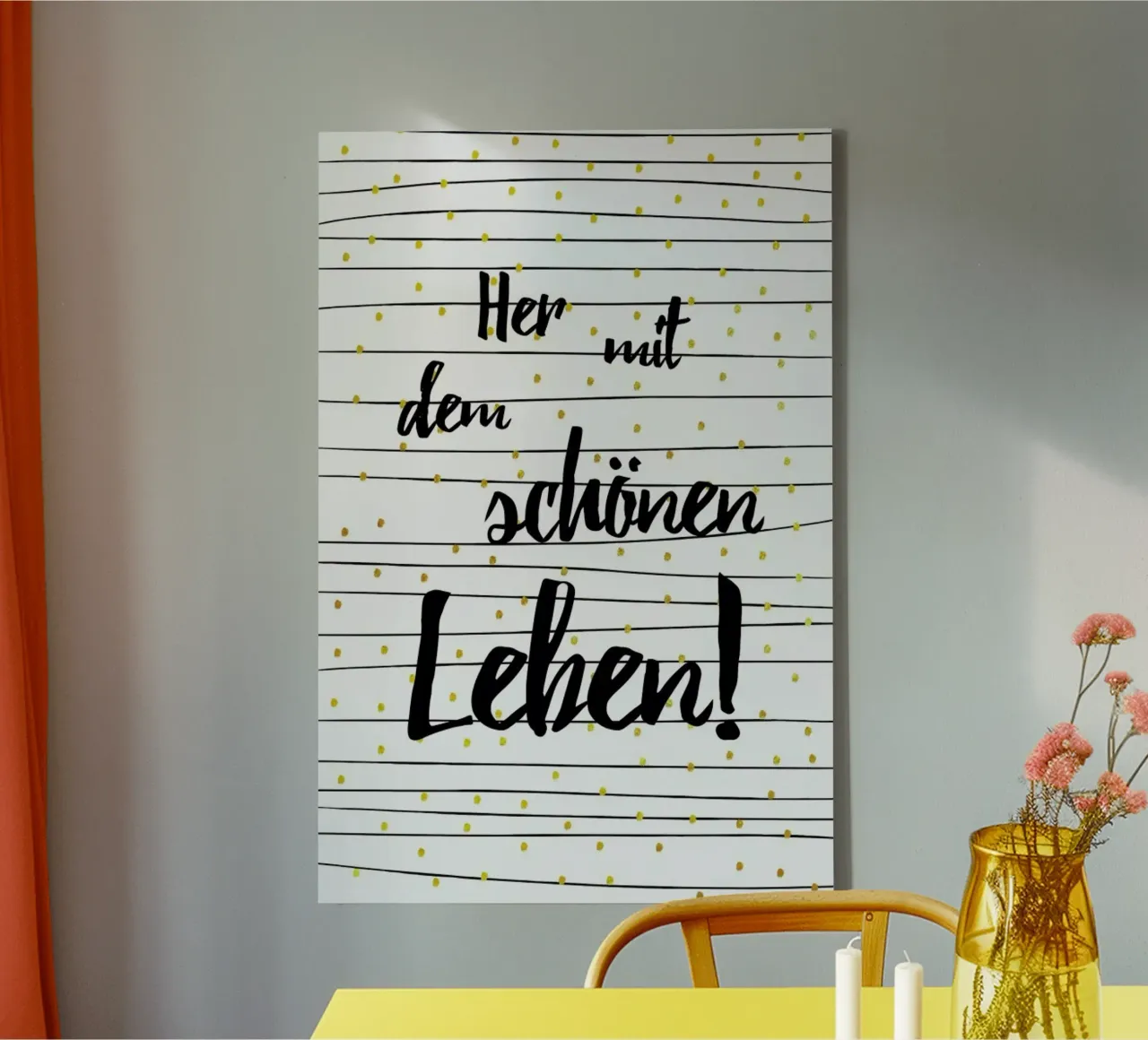 Leben canvas by Froilein Juno