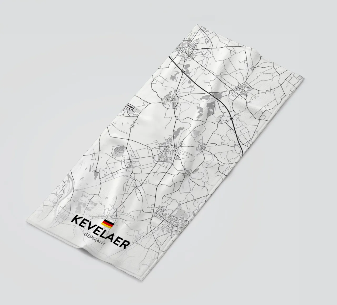 Kevelaer DE beach towel by Christopher Adams